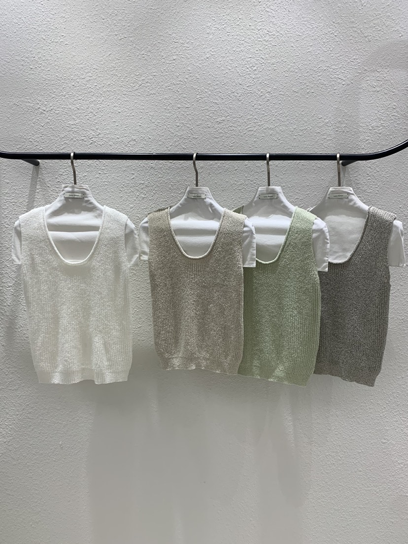 LUCY SALON韓國直郵女裝新品熱賣推薦職業26春夏吊帶背心亞麻LUCY SALON吊帶/背心