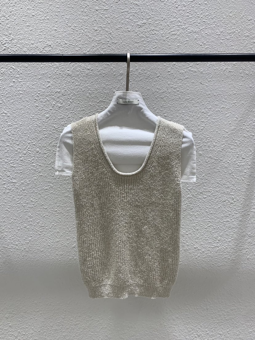 LUCY SALON韓國直郵女裝新品熱賣推薦職業26春夏吊帶背心亞麻LUCY SALON吊帶/背心圖色2