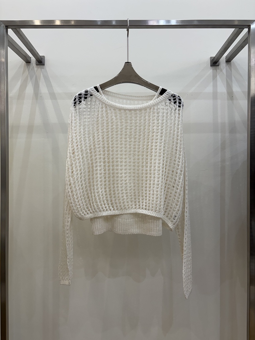 CICI韓國代購女士新品休閑26春夏熱賣推薦人氣針織衫網眼Ci Ci針織衫圖色1