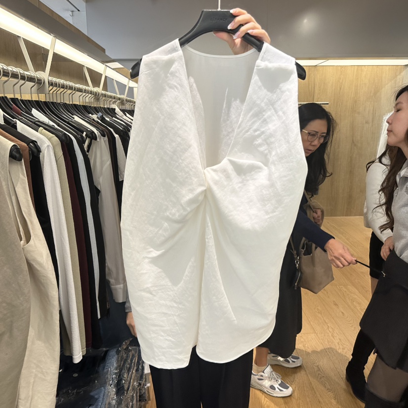 LEFANCY韓國東大門直郵女士新款休閑人氣推薦襯衫蕾絲衫亞麻LEFANCY襯衫/蕾絲衫圖色2