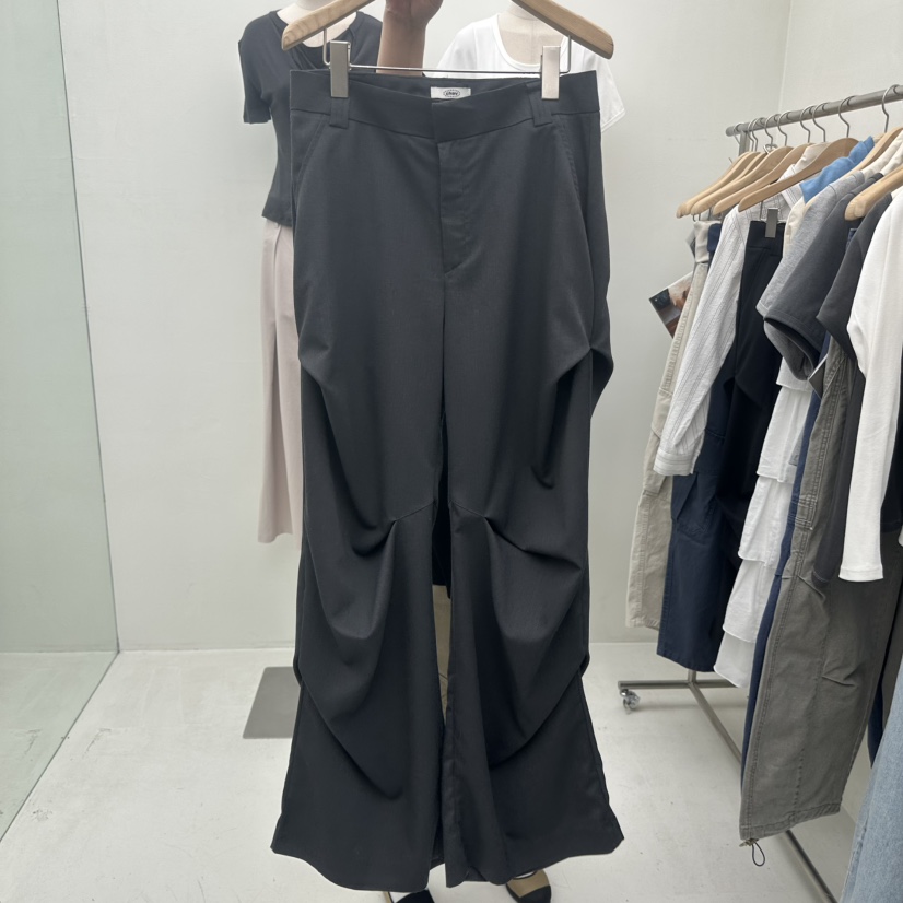 CHAV韓國東大門直郵女士新品26春夏人氣時尚熱賣推薦休閑褲CHAV休閑褲圖色2墨色