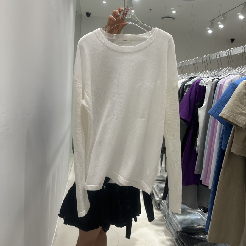 NEROLI 36韓國代購女裝新款26春夏職業人氣熱賣針織衫透明NEROLI 36針織衫圖色1