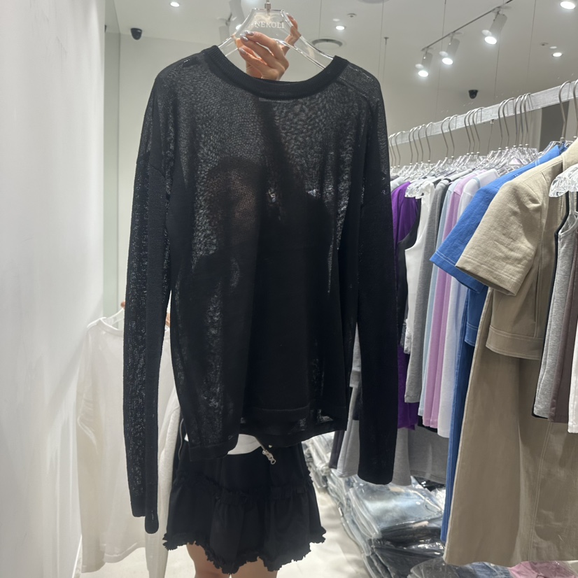 NEROLI 36韓國代購女裝新款26春夏職業人氣熱賣針織衫透明NEROLI 36針織衫圖色2