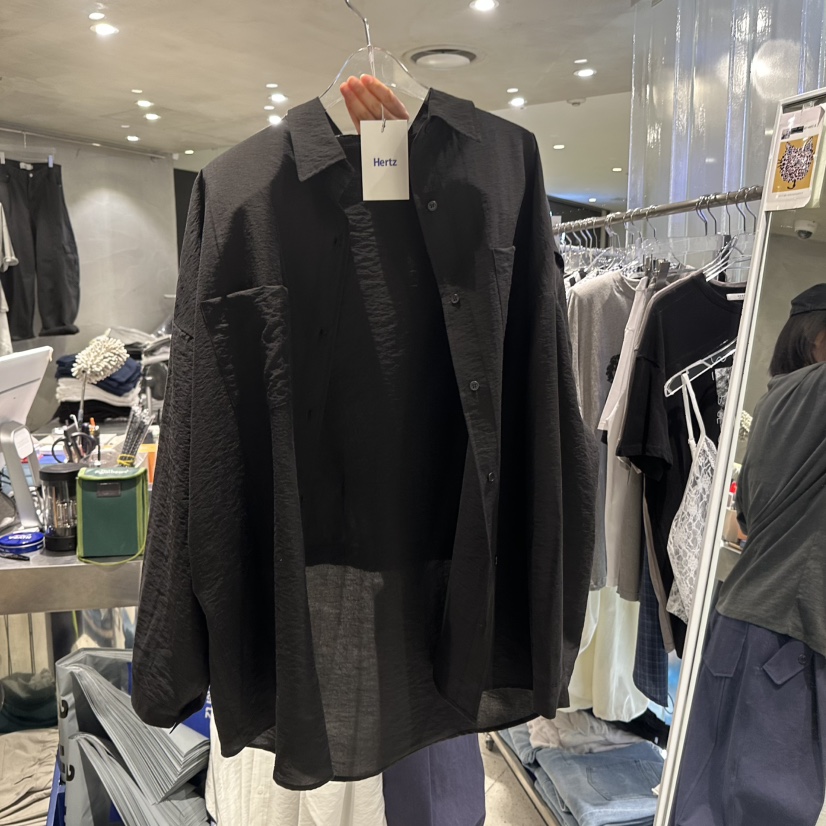 HERTZ-P韓國直郵實拍女士新品休閑襯衫蕾絲衫不含內搭短款HERTZ-P襯衫/蕾絲衫圖色3