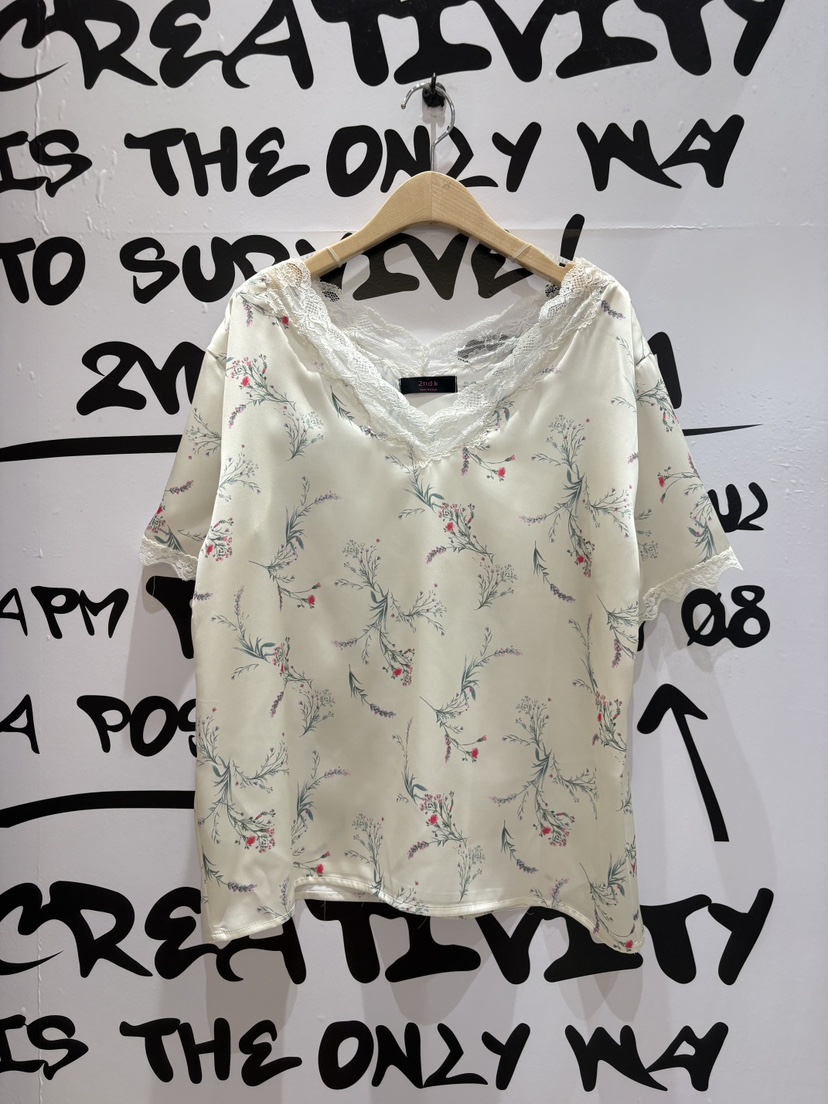 2ND K韓國代購女裝新品熱賣職業推薦人氣休閑襯衫蕾絲衫2ND K襯衫/蕾絲衫圖色3