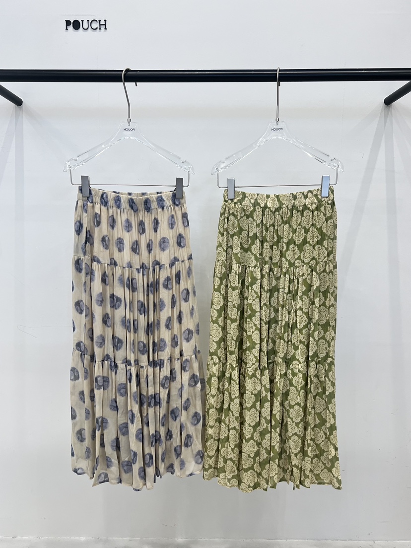 POUCH韓國直郵實拍女裝新款時尚休閑26春夏人氣推薦職業長裙POUCH長裙