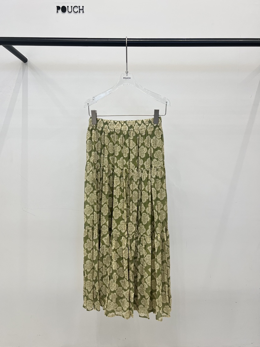 POUCH韓國直郵實拍女裝新款時尚休閑26春夏人氣推薦職業長裙POUCH長裙圖色2