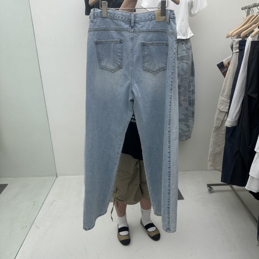 CHAV韓國直郵女士新品推薦26春夏休閑人氣職業時尚牛仔褲CHAV牛仔褲