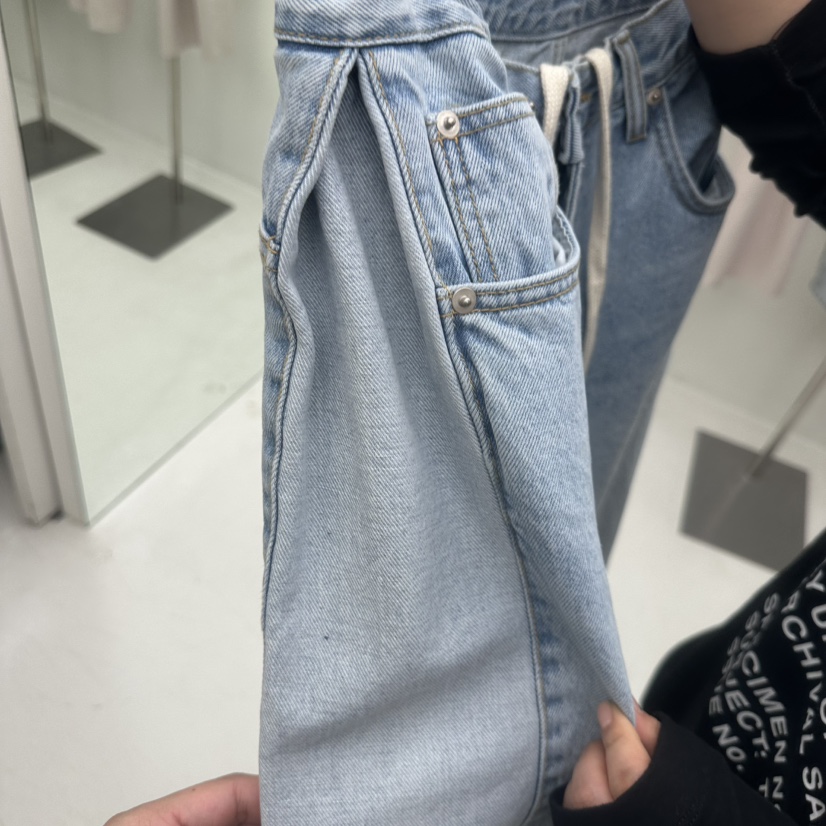 CHAV韓國直郵女士新品推薦26春夏休閑人氣職業時尚牛仔褲CHAV牛仔褲