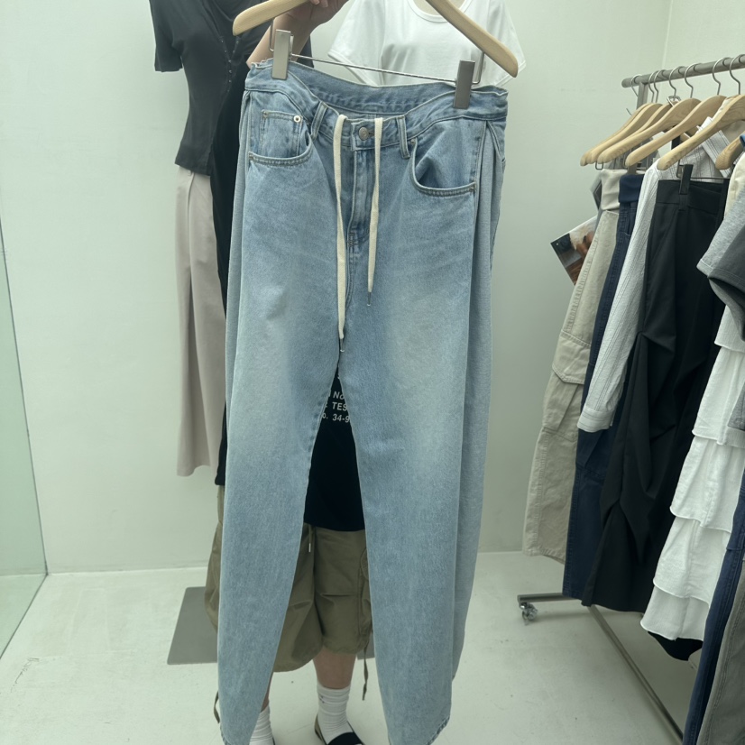 CHAV韓國直郵女士新品推薦26春夏休閑人氣職業時尚牛仔褲CHAV牛仔褲圖色1