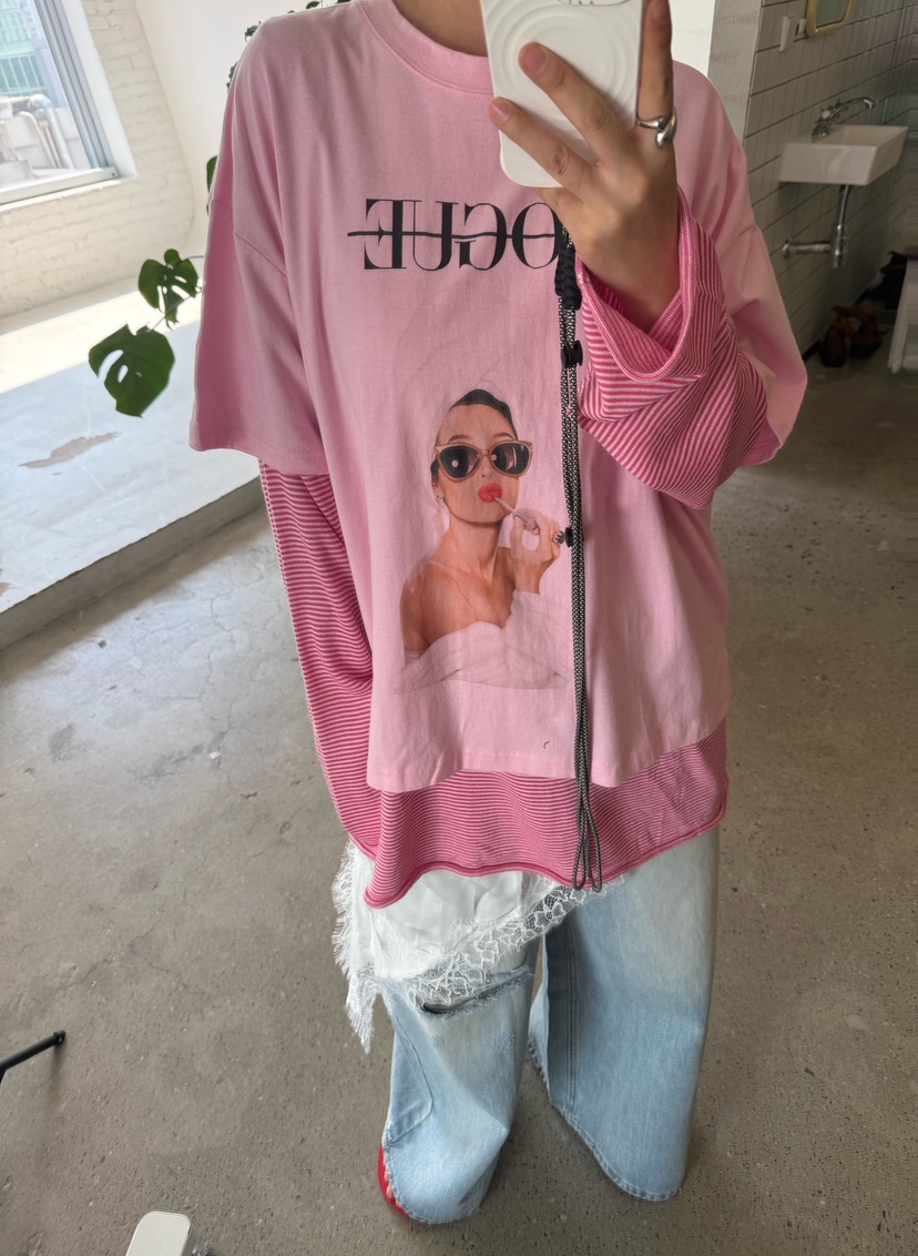 PAIRING韓國代購女裝新款人氣職業休閑26春夏T恤不含內搭PAIRINGT恤