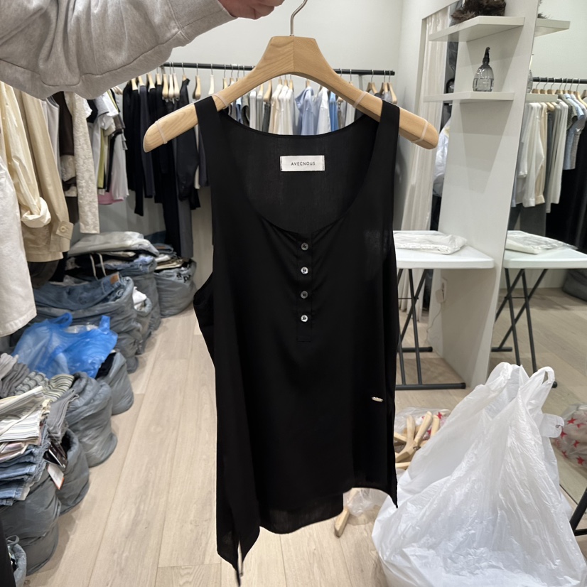 NOTTINGHAM/AVECNOUS/MODEST韓國直郵女裝新品人氣吊帶背心不含項鏈天絲NOTTINGHAM/AVECNOUS/MODEST吊帶/背心圖色3