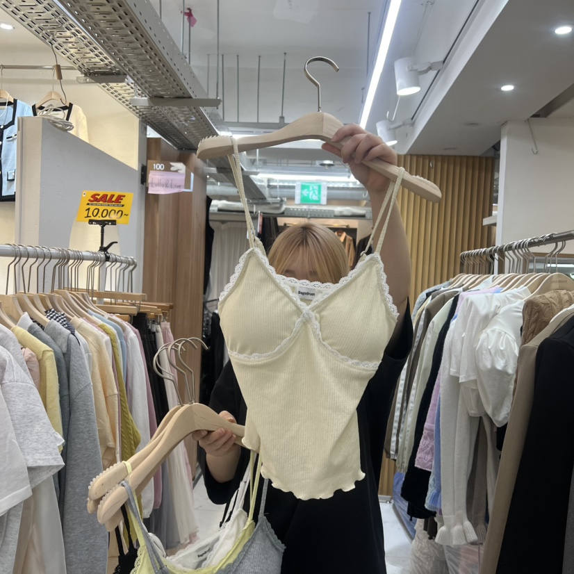 SAGE BRUSH韓國直郵實拍女裝新款時尚熱賣推薦休閑吊帶背心SAGE BRUSH吊帶/背心圖色1