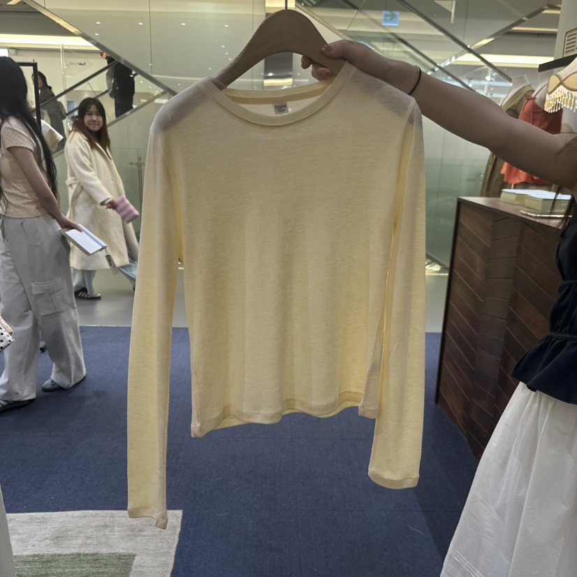 FURE韓國直郵女裝新款休閑時尚熱賣推薦人氣26春夏長袖T恤FURE長袖T恤圖色1