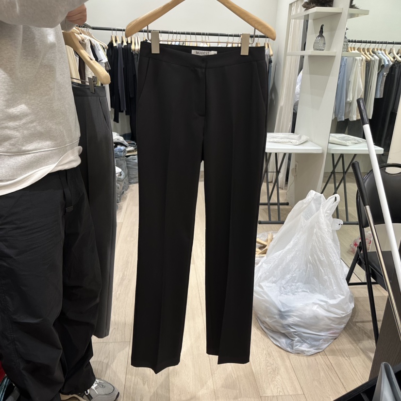 NOTTINGHAM/AVECNOUS/MODEST韓國直郵實拍女裝新款時尚休閑褲NOTTINGHAM/AVECNOUS/MODEST休閑褲圖色2黑色