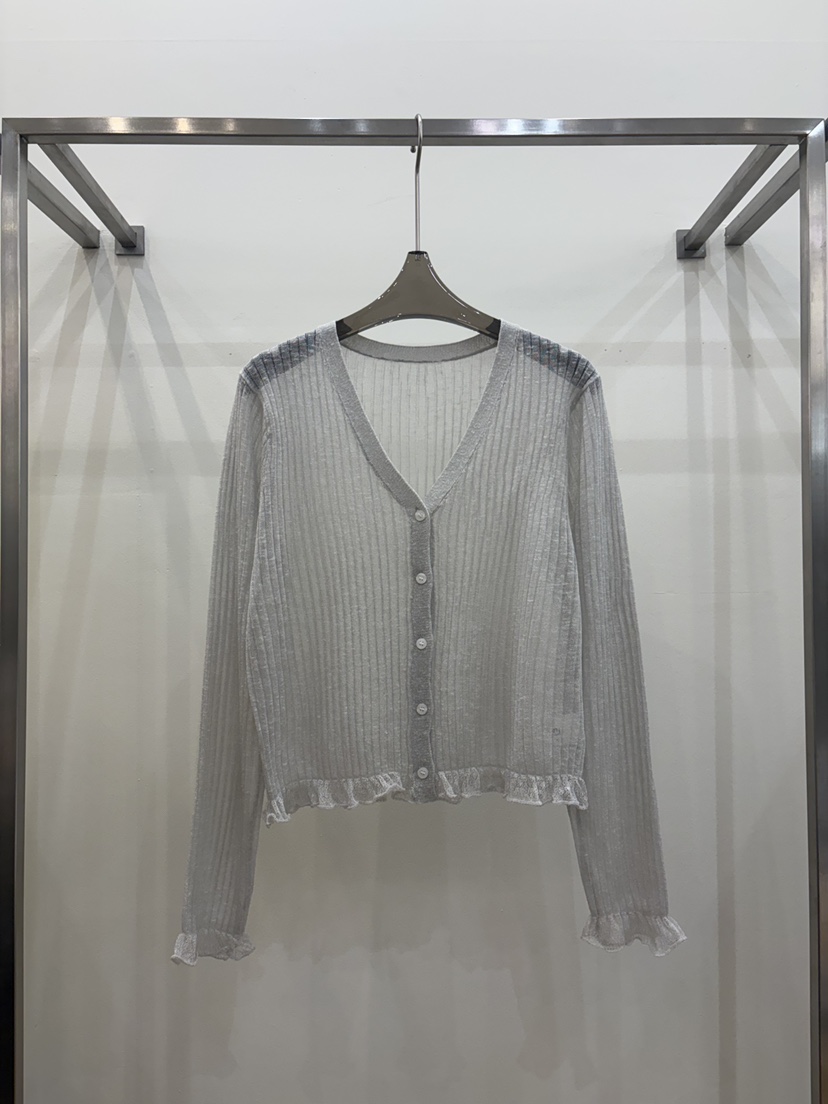 CICI韓國代購女裝新品熱賣時尚推薦26春夏針織衫褶邊針織Ci Ci針織衫圖色3