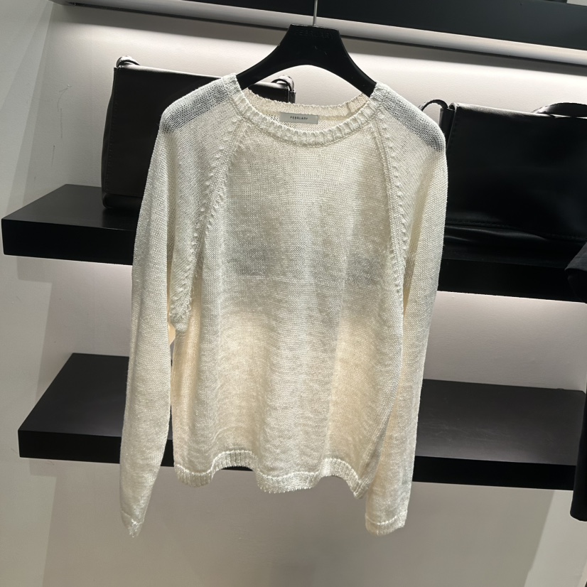 FEBRUARY 11韓國直郵女士新款職業26春夏人氣針織衫亞麻FEBRUARY 11針織衫圖色2