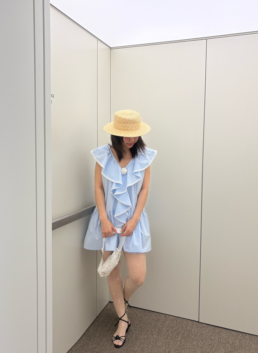 PLATFORM-L韓國代購女士新款職業推薦人氣26春夏連衣裙荷葉邊PLATFORM連衣裙