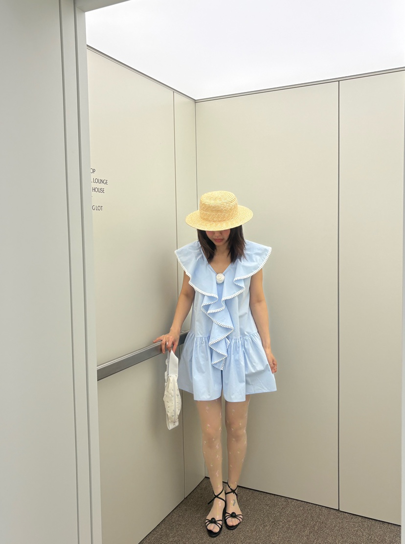 PLATFORM-L韓國代購女士新款職業推薦人氣26春夏連衣裙荷葉邊PLATFORM連衣裙