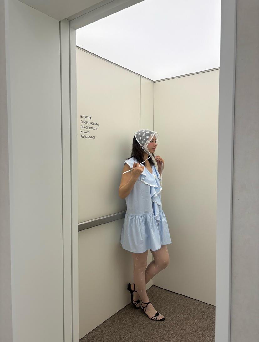 PLATFORM-L韓國代購女士新款職業推薦人氣26春夏連衣裙荷葉邊PLATFORM連衣裙