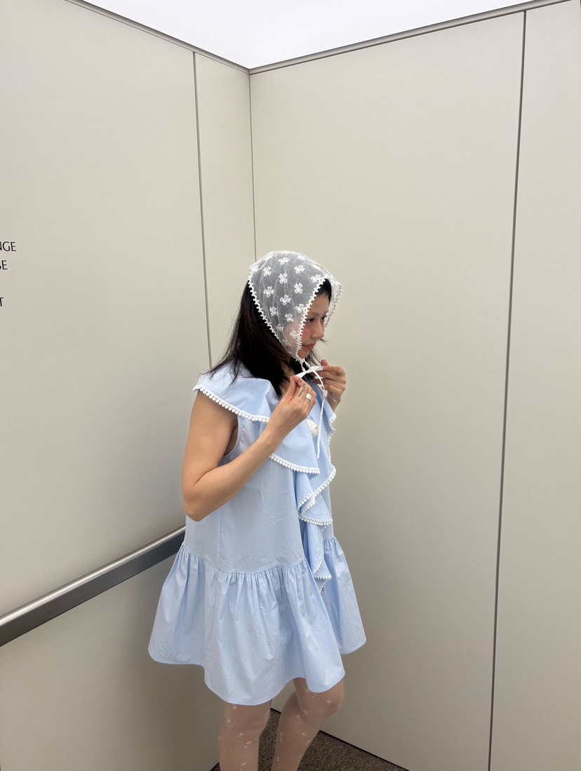 PLATFORM-L韓國代購女士新款職業推薦人氣26春夏連衣裙荷葉邊PLATFORM連衣裙