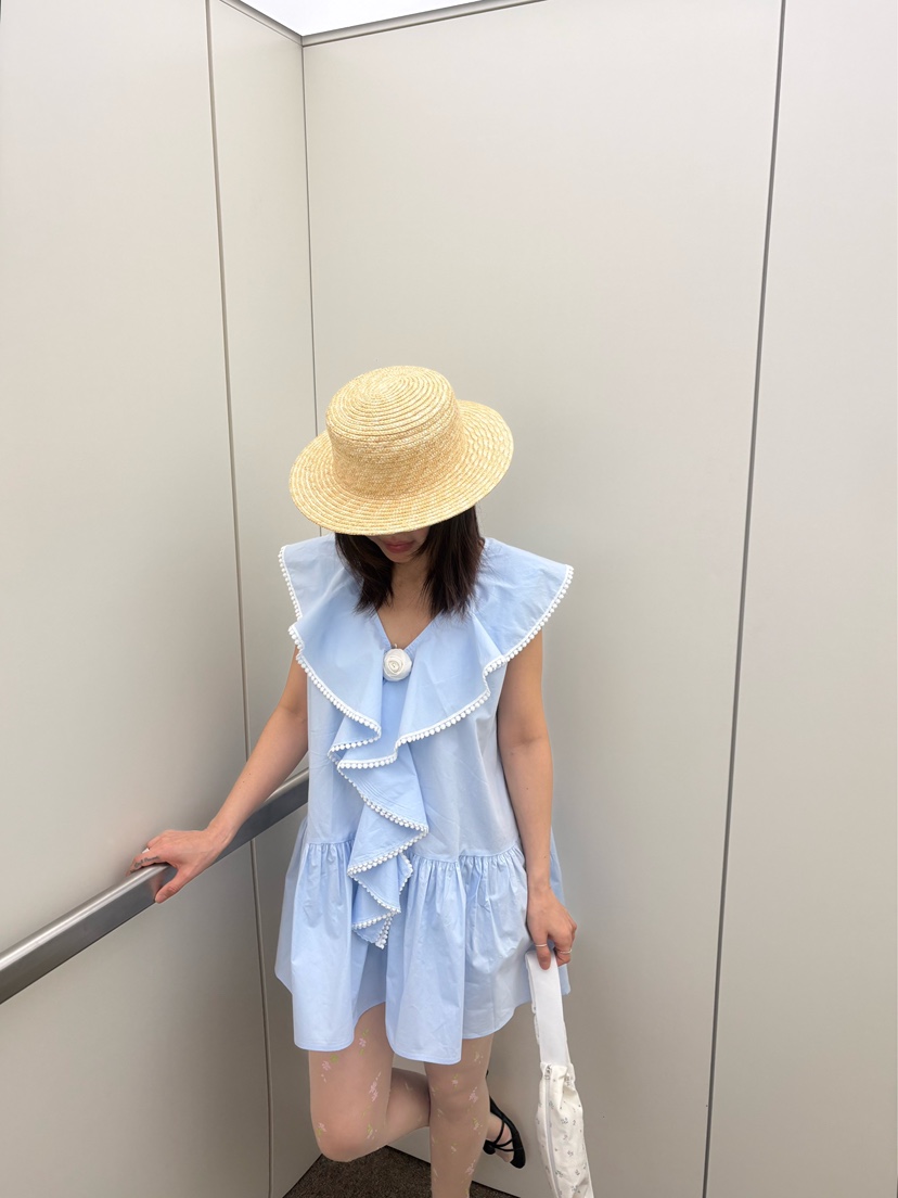 PLATFORM-L韓國代購女士新款職業推薦人氣26春夏連衣裙荷葉邊PLATFORM連衣裙