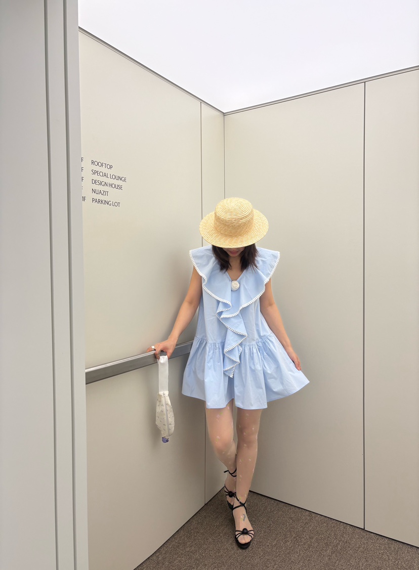 PLATFORM-L韓國代購女士新款職業推薦人氣26春夏連衣裙荷葉邊PLATFORM連衣裙