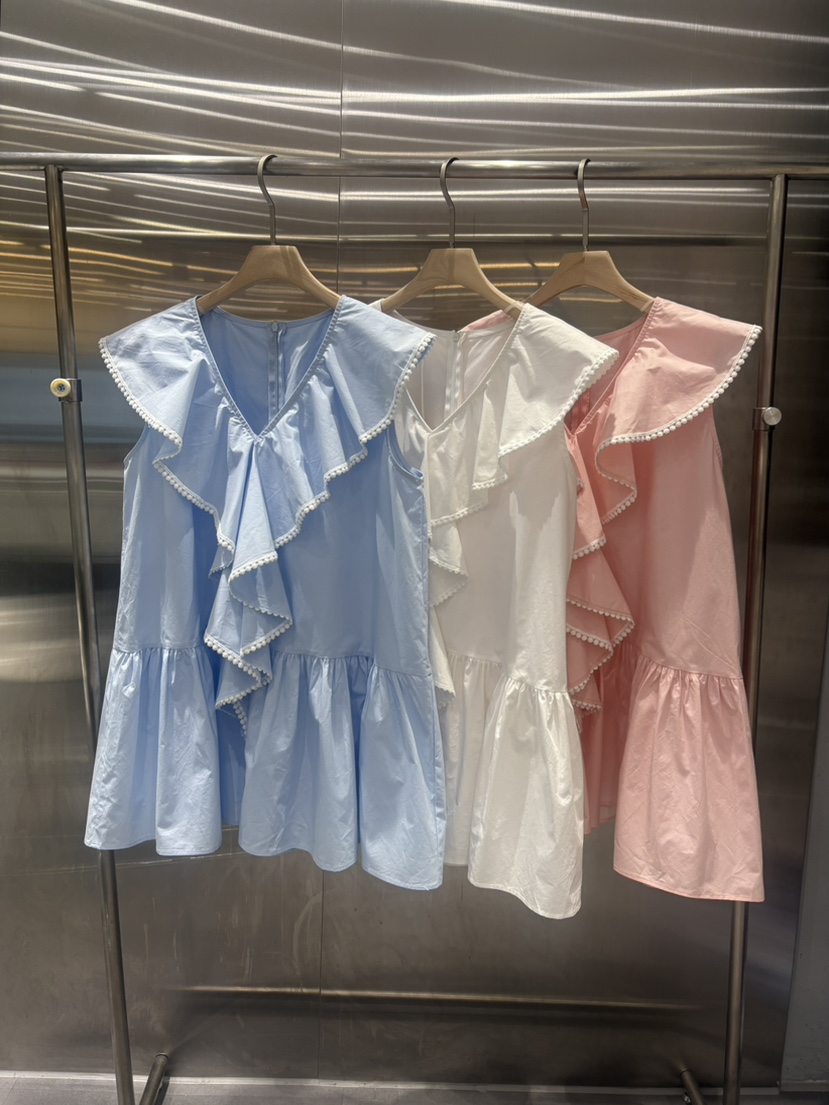 PLATFORM-L韓國代購女士新款職業推薦人氣26春夏連衣裙荷葉邊PLATFORM連衣裙