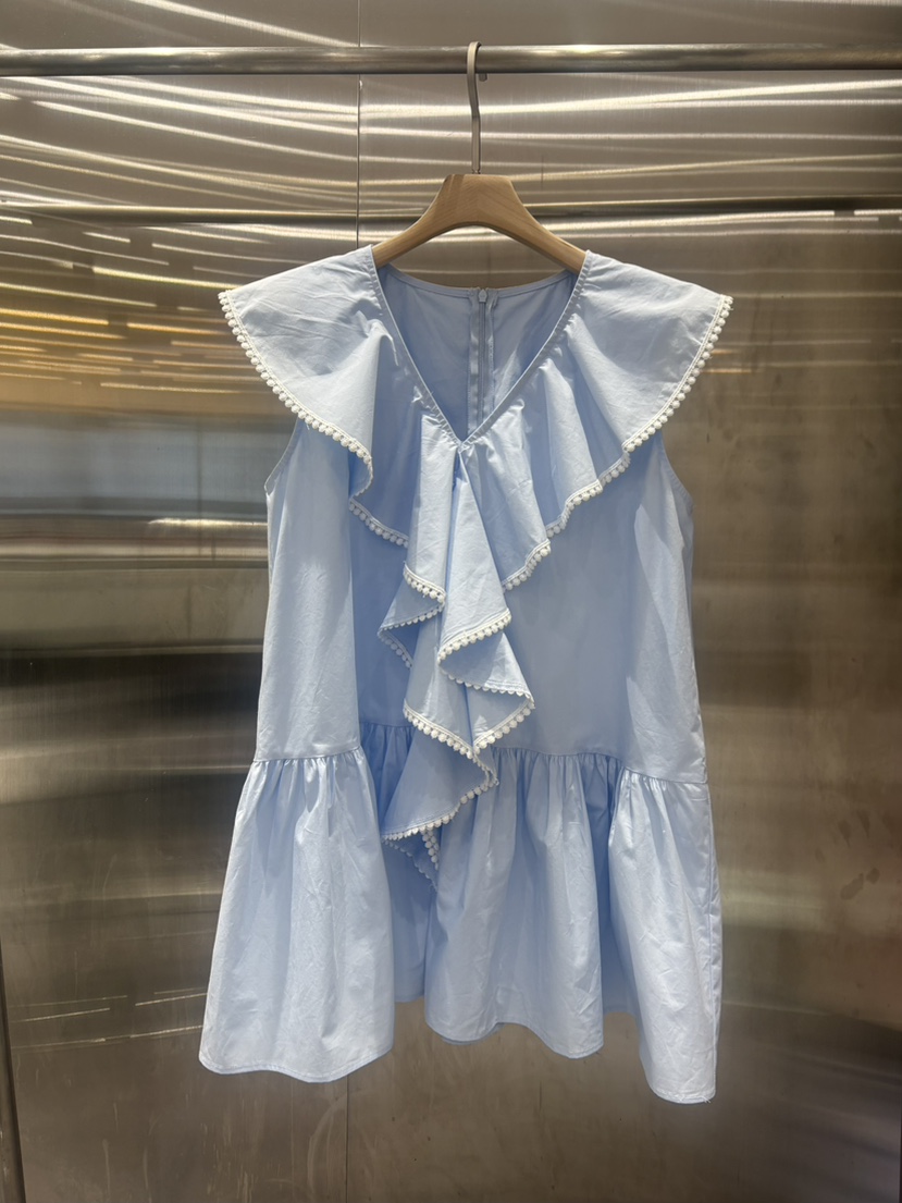 PLATFORM-L韓國代購女士新款職業推薦人氣26春夏連衣裙荷葉邊PLATFORM連衣裙圖色1