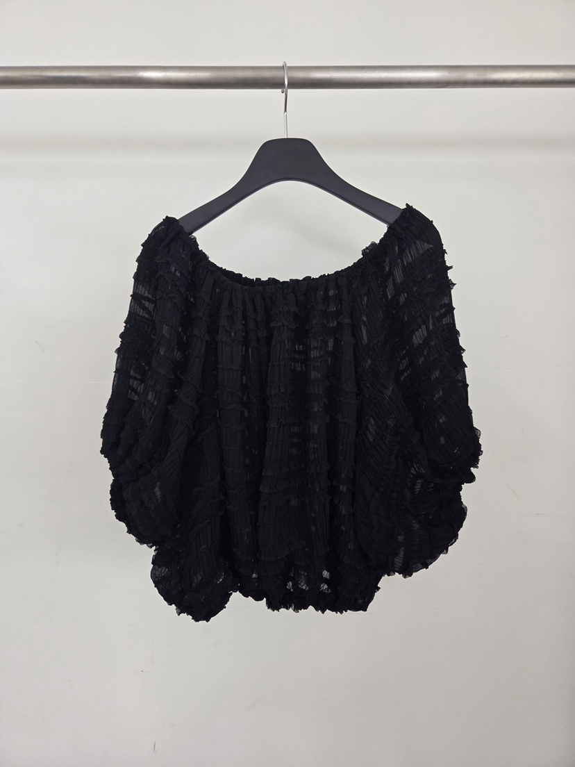 VERANDA韓國東大門直郵女士新品熱賣襯衫蕾絲衫荷葉邊露肩VERANDA襯衫/蕾絲衫圖色2