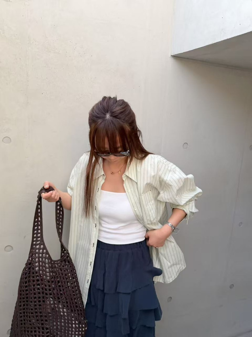 OLI SEOUL韓國東大門代購女裝新款時尚職業熱賣襯衫蕾絲衫OLI SEOUL襯衫/蕾絲衫