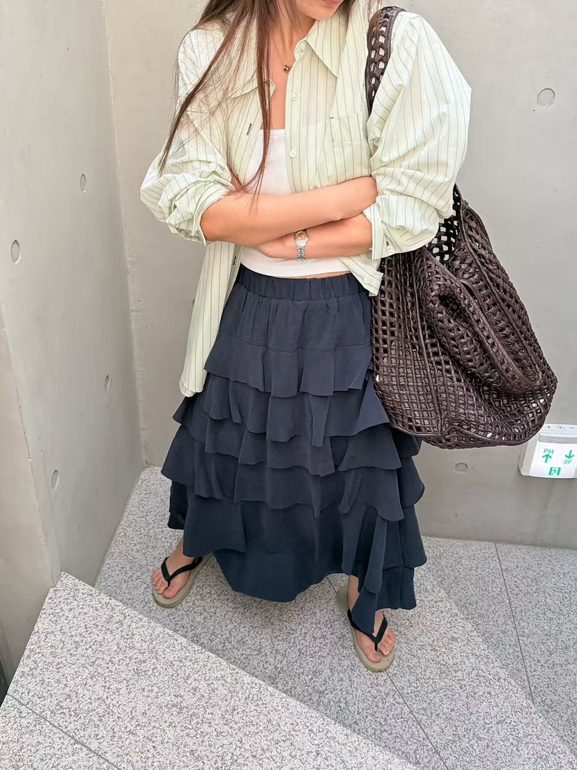 OLI SEOUL韓國東大門代購女裝新款時尚職業熱賣襯衫蕾絲衫OLI SEOUL襯衫/蕾絲衫