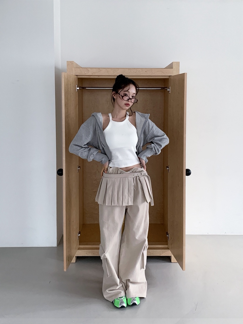 VERANDA韓國東大門直郵女裝新品時尚熱賣夾克拉鏈連帽衫短款VERANDA夾克