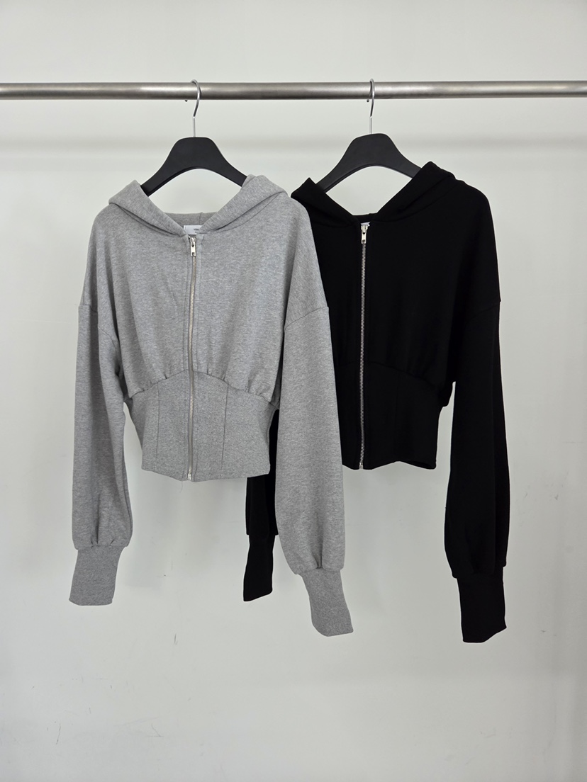 VERANDA韓國東大門直郵女裝新品時尚熱賣夾克拉鏈連帽衫短款VERANDA夾克