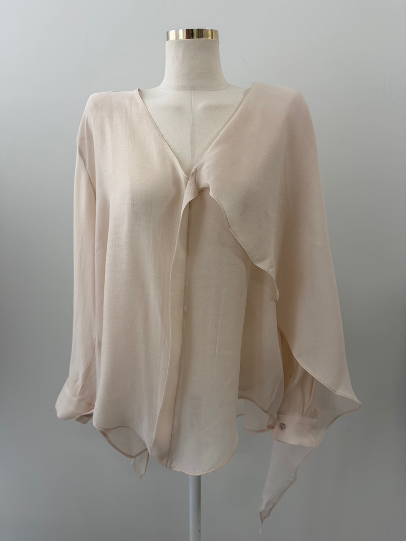 UNA/THE MAY韓國直郵實拍女士新品時尚休閑襯衫蕾絲衫圍巾THEMAY/UNA襯衫/蕾絲衫圖色3