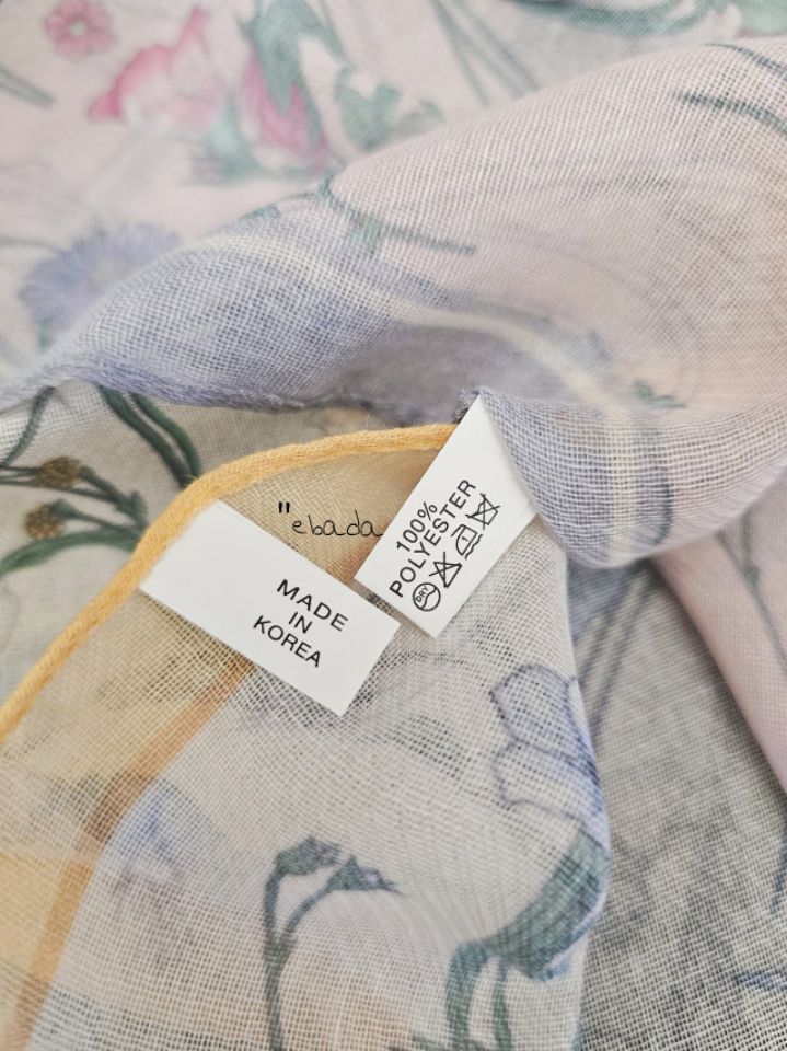 EBADA韓國直郵實拍女裝新款推薦熱賣26春夏休閑時尚圍巾披肩EBADA圍巾/披肩