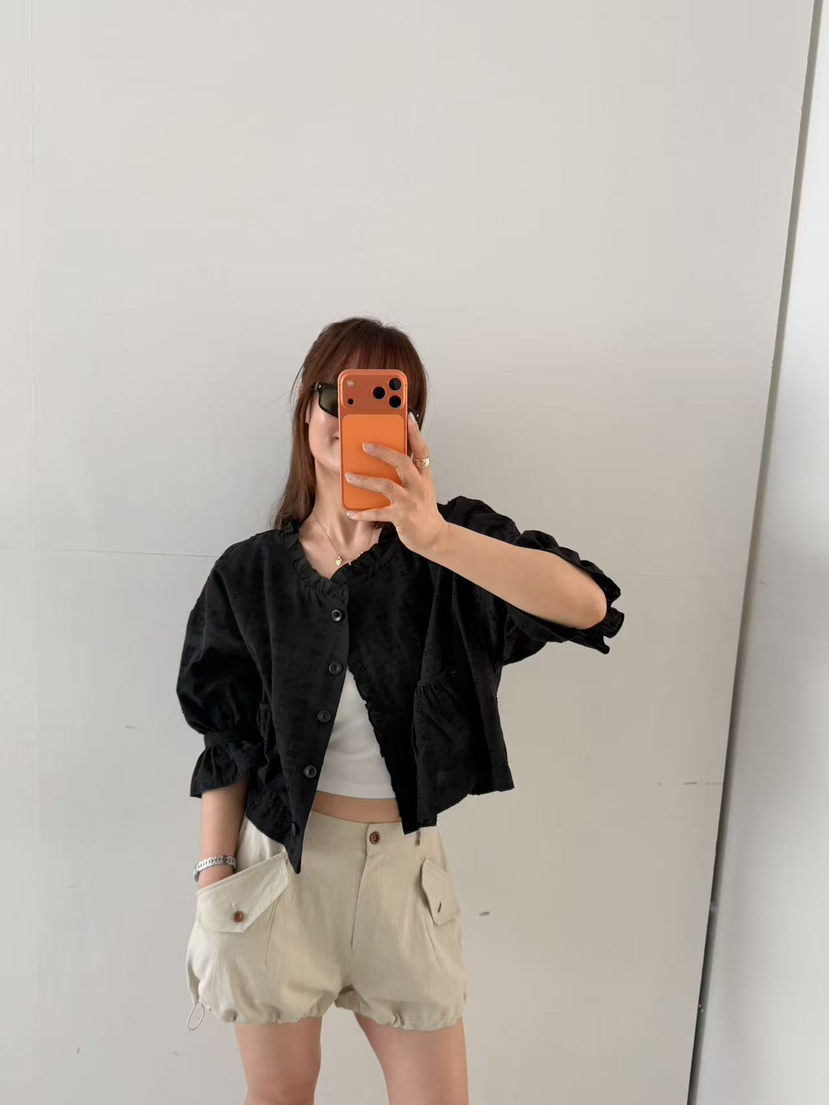 OLI SEOUL韓國東大門代購女士新款職業26春夏襯衫蕾絲衫OLI SEOUL襯衫/蕾絲衫