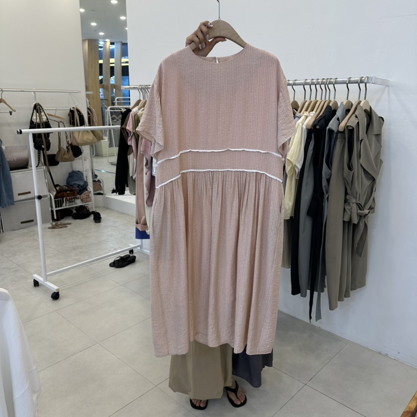 FUNNY POWDER韓國直郵實拍女裝新款職業熱賣推薦休閑連衣裙THE FUNNY連衣裙圖色1