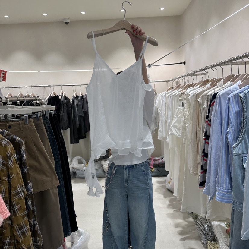 Color B韓國東大門代購女裝新品職業時尚休閑推薦吊帶背心Color B吊帶/背心圖色1