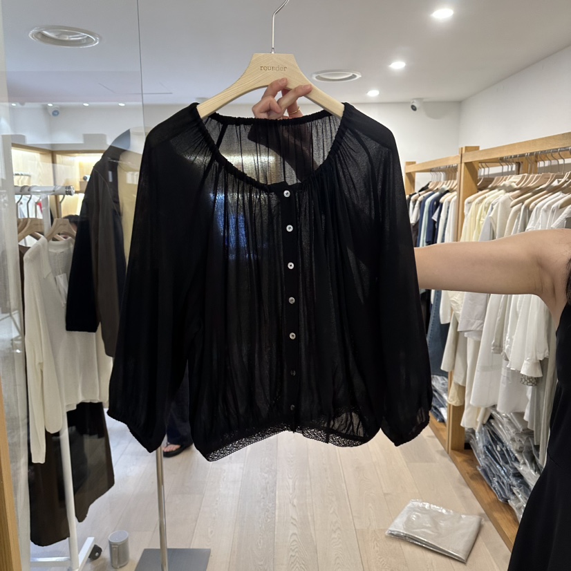 ROUNDER韓國代購女士新款熱賣推薦職業休閑26春夏襯衫蕾絲衫ROUNDER襯衫/蕾絲衫圖色2