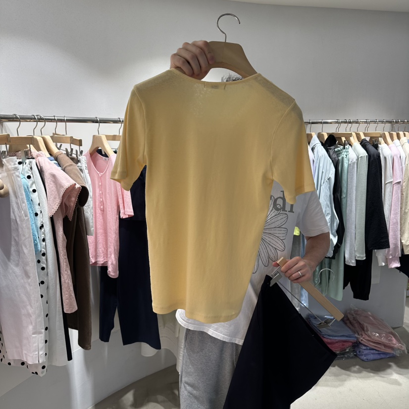 ROOM K-P韓國東大門直郵女士新品職業人氣休閑26春夏T恤roomkT恤