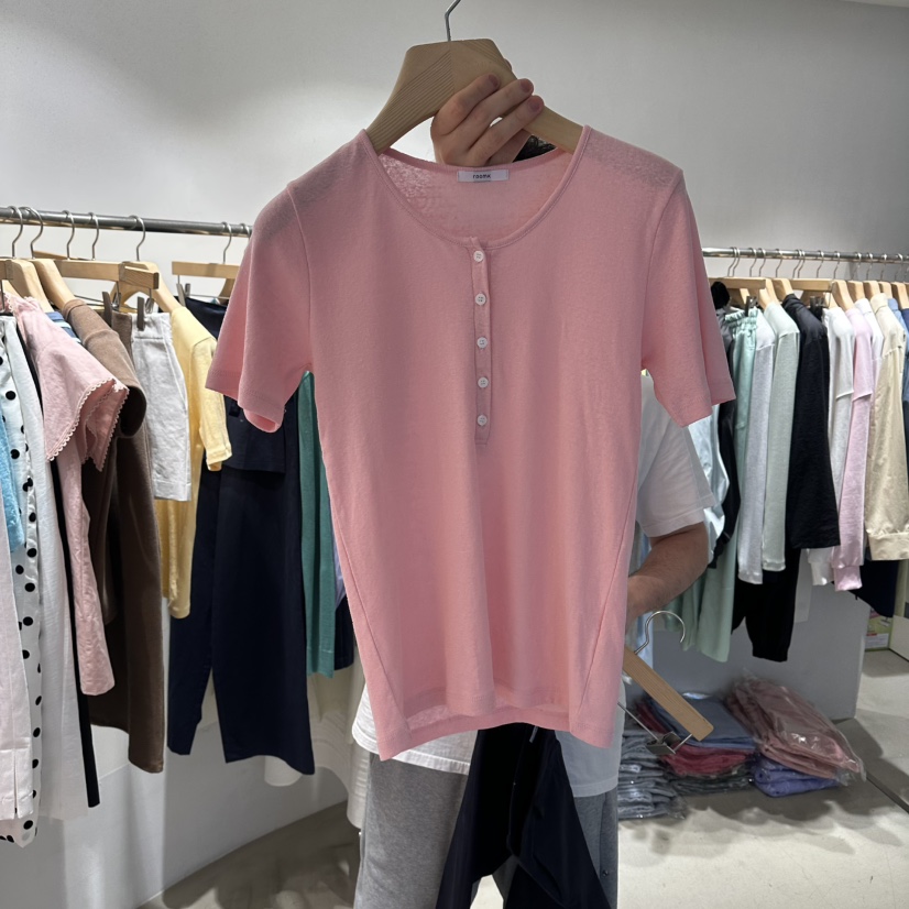 ROOM K-P韓國東大門直郵女士新品職業人氣休閑26春夏T恤roomkT恤圖色2