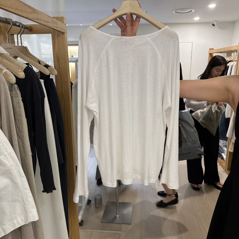 ROUNDER韓國直郵實拍女裝新款休閑推薦時尚職業人氣長袖T恤ROUNDER長袖T恤