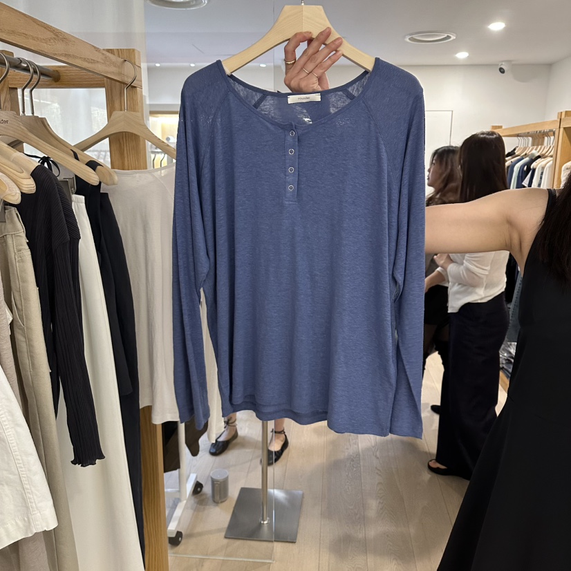 ROUNDER韓國直郵實拍女裝新款休閑推薦時尚職業人氣長袖T恤ROUNDER長袖T恤圖色2