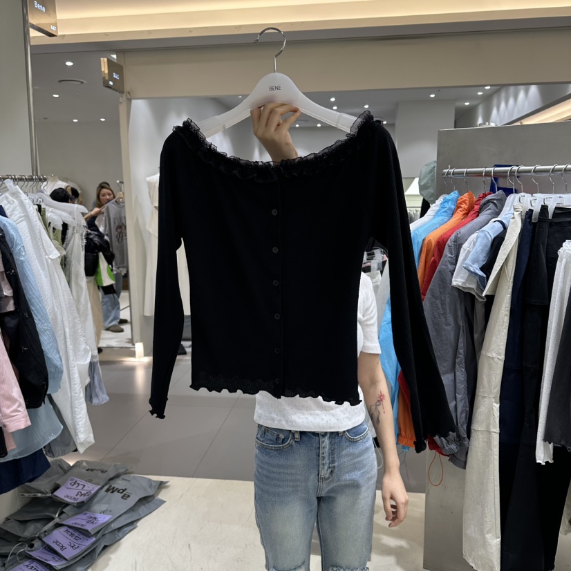 BENE韓國東大門代購女裝新品時尚推薦職業26春夏人氣針織衫BENE針織衫圖色4黑色