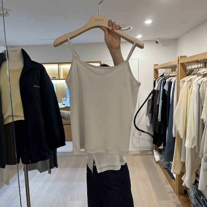 ROUNDER韓國直郵實拍女裝新品休閑熱賣職業時尚26春夏吊帶背心ROUNDER吊帶/背心圖色2