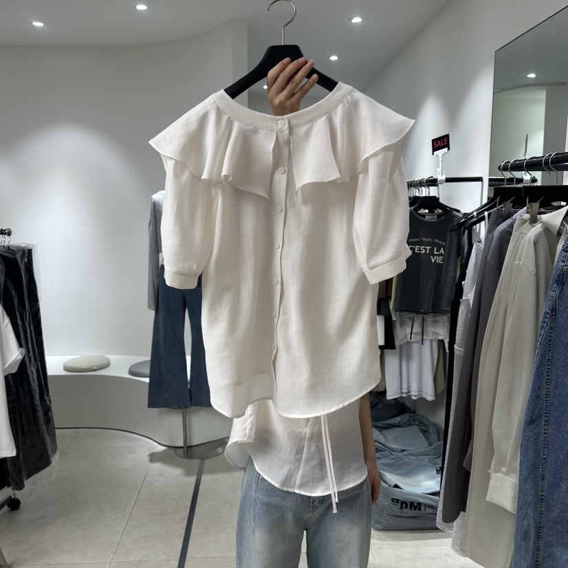 BETHEL韓國直郵實拍女士新品人氣推薦熱賣休閑襯衫蕾絲衫BETHEL襯衫/蕾絲衫