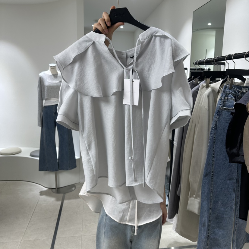 BETHEL韓國直郵實拍女士新品人氣推薦熱賣休閑襯衫蕾絲衫BETHEL襯衫/蕾絲衫圖色2