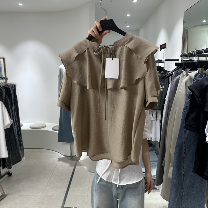 BETHEL韓國直郵實拍女士新品人氣推薦熱賣休閑襯衫蕾絲衫BETHEL襯衫/蕾絲衫圖色3