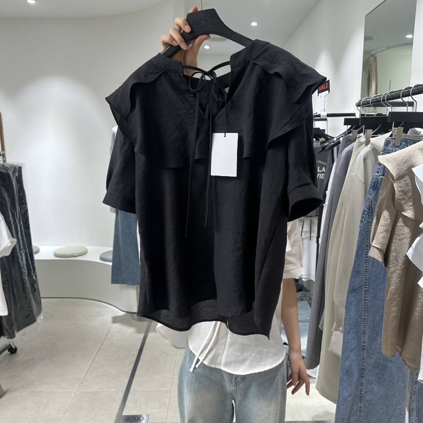 BETHEL韓國直郵實拍女士新品人氣推薦熱賣休閑襯衫蕾絲衫BETHEL襯衫/蕾絲衫圖色4